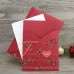 Cheap White Laser Cut Elegant Pocket Invitations